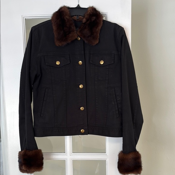Ralph Lauren Jackets & Blazers - Ralph Lauren customized Jean jacket with Mink Trim